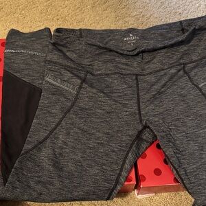 Athleta Charcoal and Black Leggings women’s Large